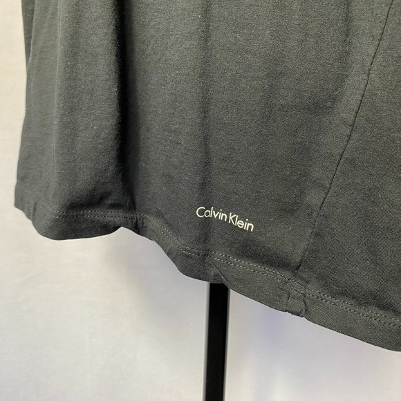 Calvin Klein Slim Fit Black V-neck Short Sleeve T-shirt Size XL - Picture 5 of 7